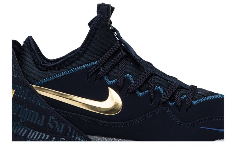 Кроссовки Nike Titan x LeBron 16 Low, синий — фото 2