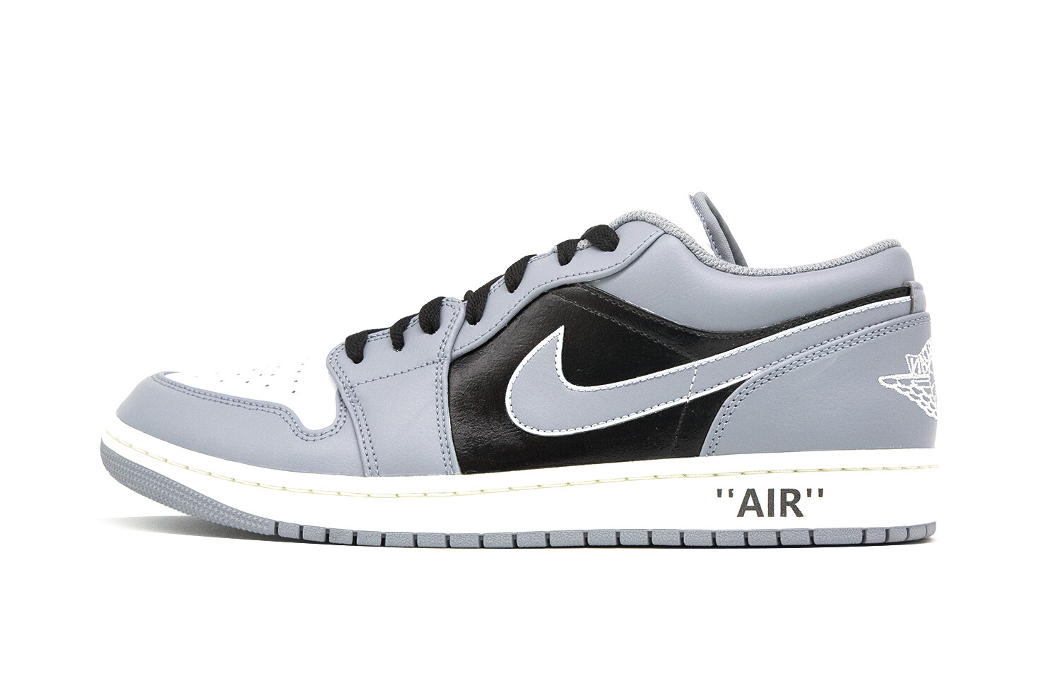 

Кроссовки Air Jordan 1 Vintage Basketball Shoes Men Low-top Grey/white/black, серый/белый/черный