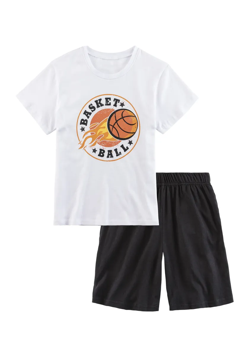 

Пижамы AUTHENTIC LE JOGGER (2 шт., 1 шт.), с баскетбольным принтом, белый