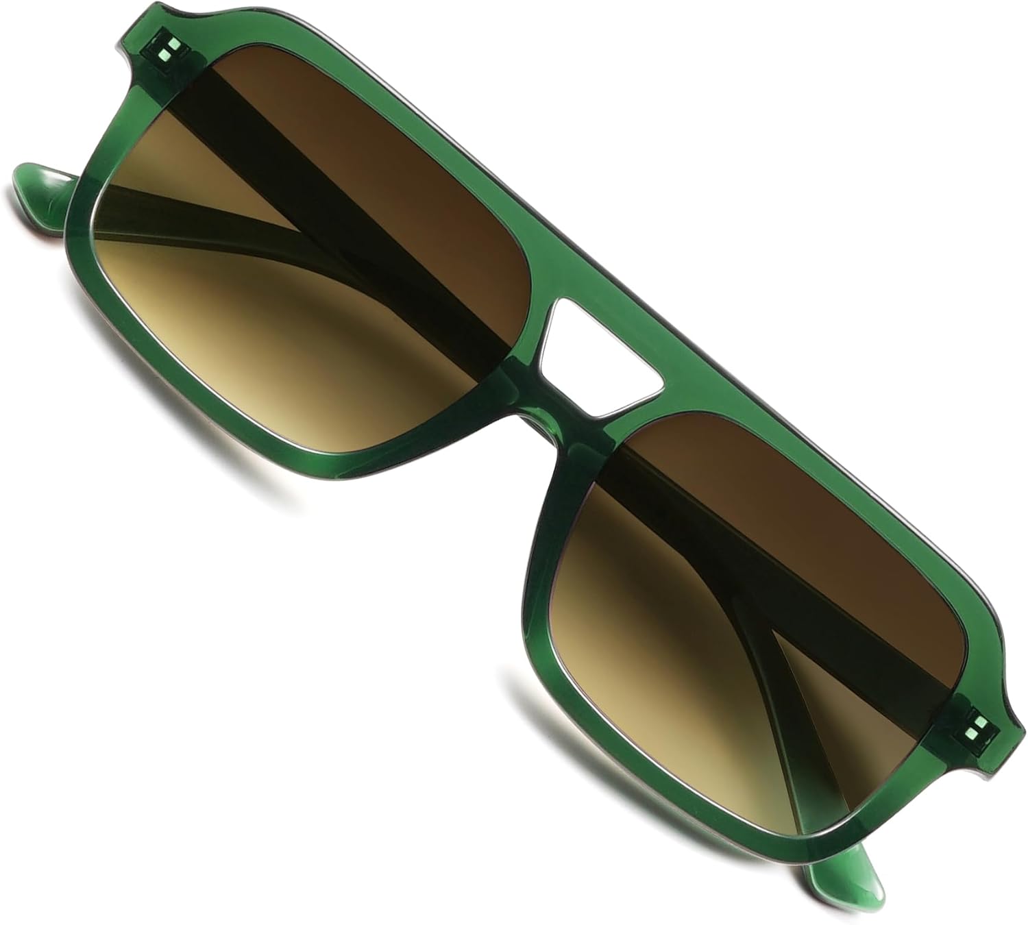 

Солнцезащитные очки VANLINKER в стиле ретро 70-х, квадратные, авиаторские, для женщин и мужчин, винтажные, модные, прямоугольные, VL9816, C12-gradient Brown Lens/Green Frame