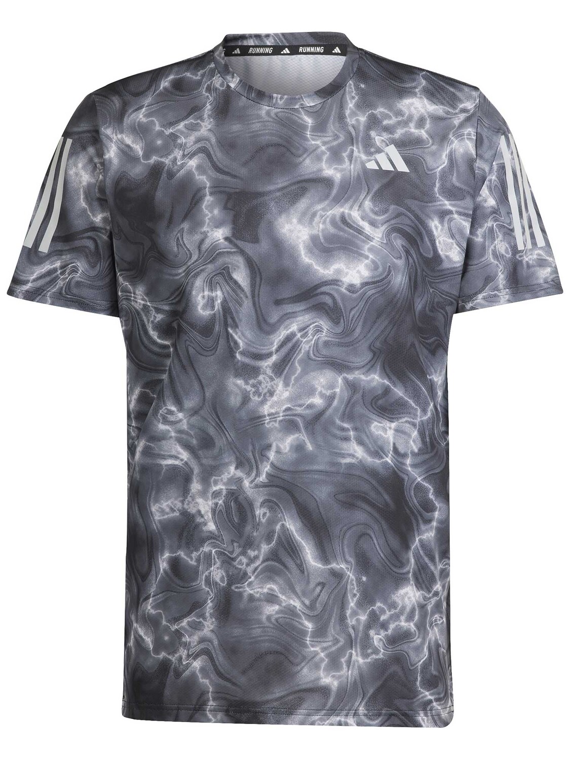 

Футболка Adidas Performance Own the Run Allover Print, серый