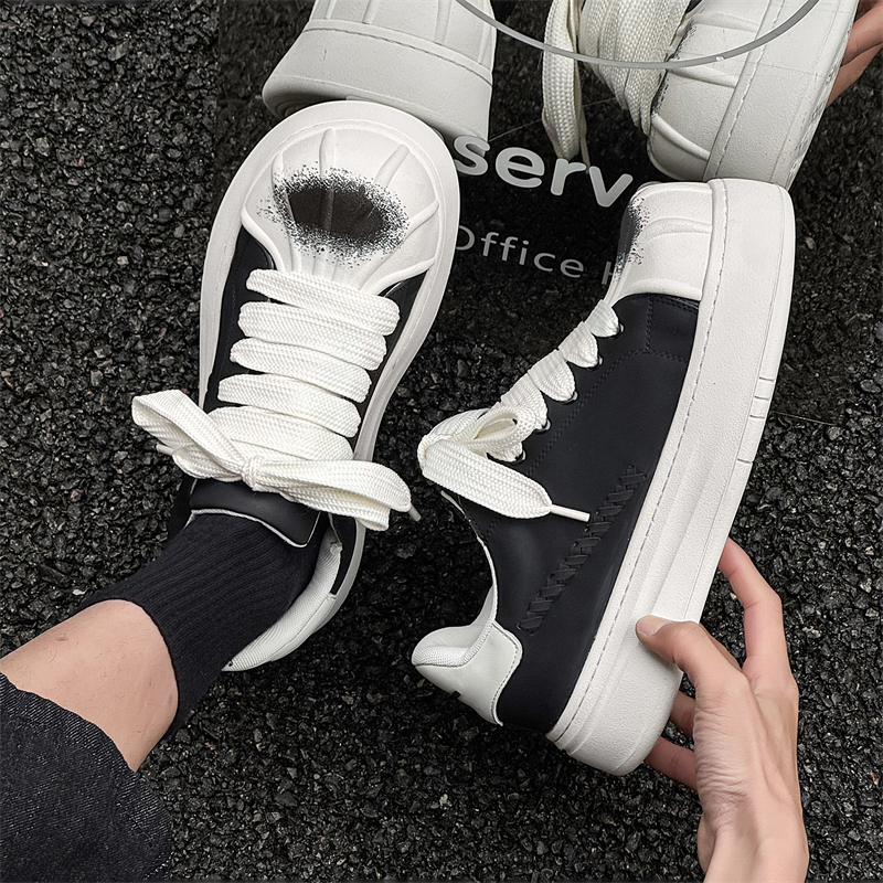 V05 Мужские низкие скейтерские кеды белые, цвет White Men's — фото 3