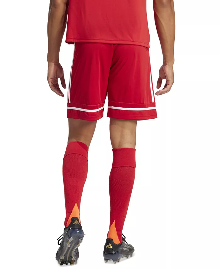 Мужские шорты Regular-Fit Squad 25 с логотипом Adidas, красный — фото 2