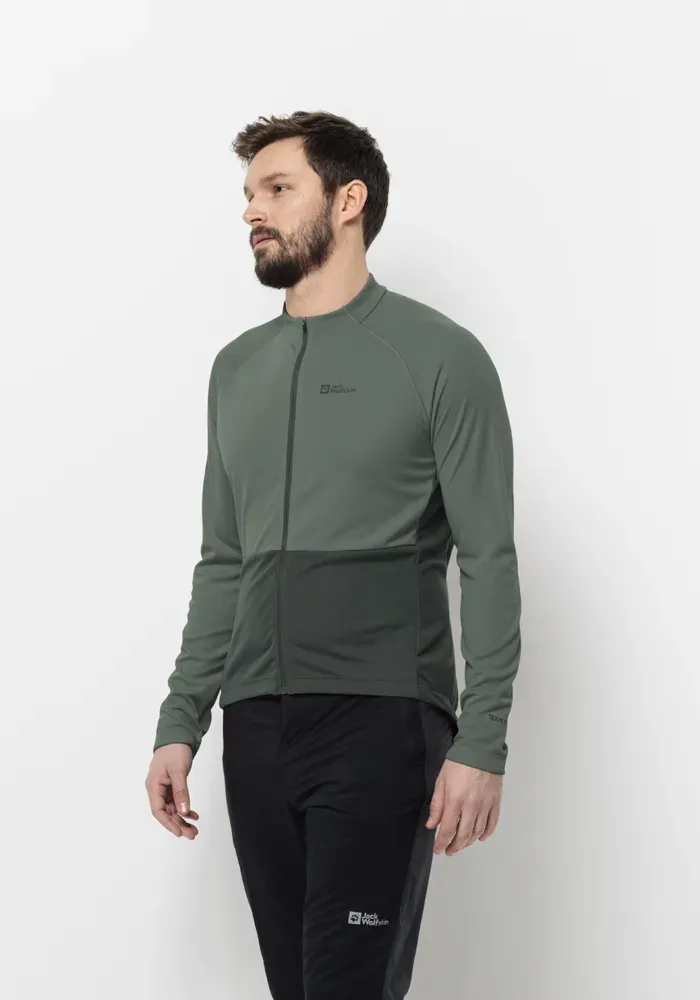 

Велосипедная куртка Jack Wolfskin "MOROBBIA FZ L/S M", зеленый