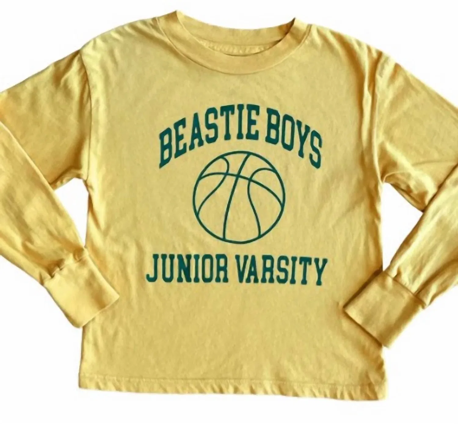 ROWDY SPROUT Детская футболка с длинным рукавом Beastie Boys Junior Varsity желтого цвета — фото 2