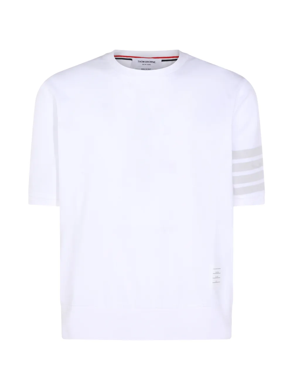 

Футболка с четырьмя полосками Thom Browne, белый