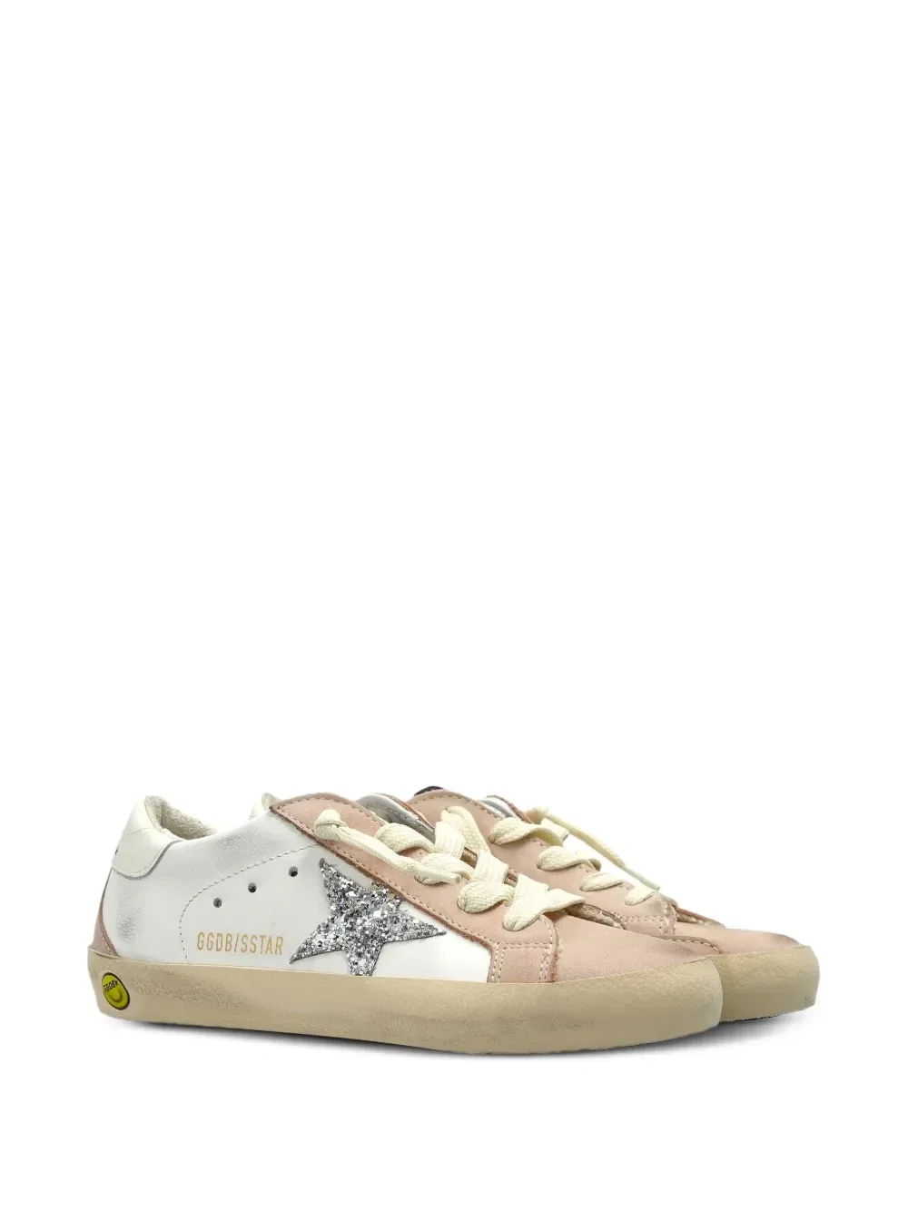Кроссовки Super-Star с глиттерной вставкой Golden Goose Kids, бежевый