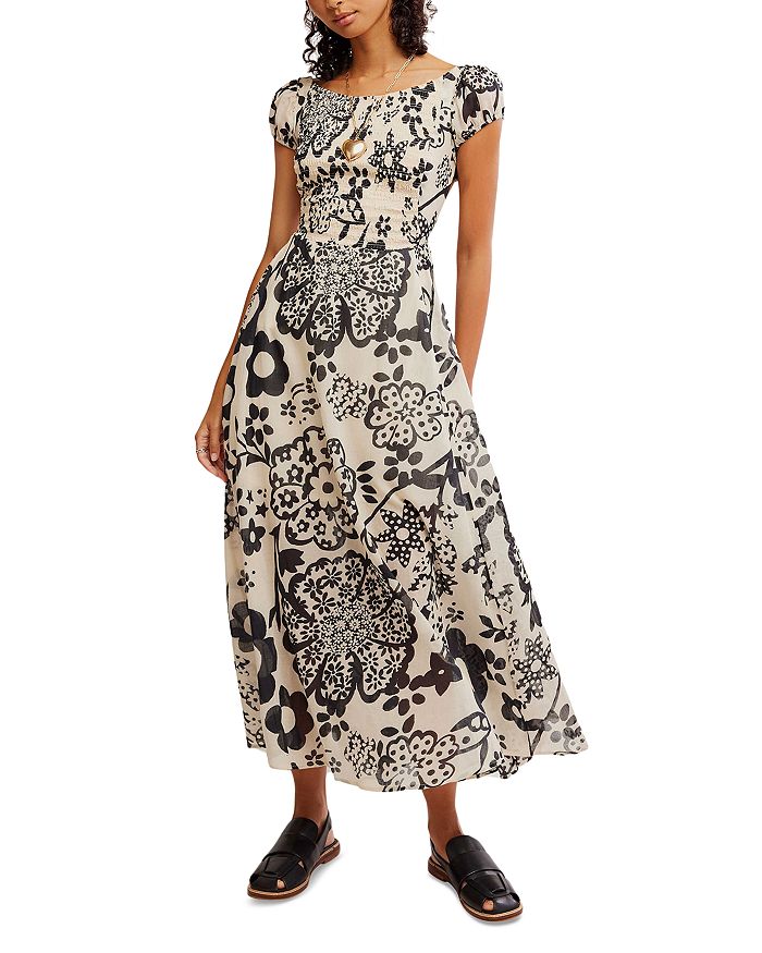 

Ультрафиолетовое макси-платье Free People, мультиколор
