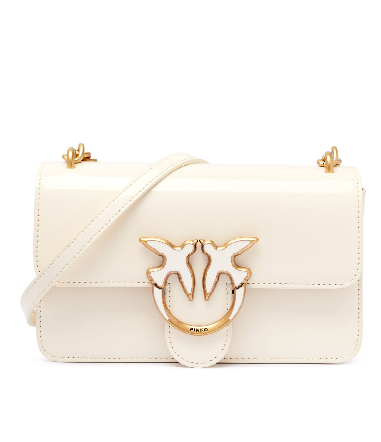 

Сумка через плечо Pinko LOVE ONE MINI LIGHT, экрю