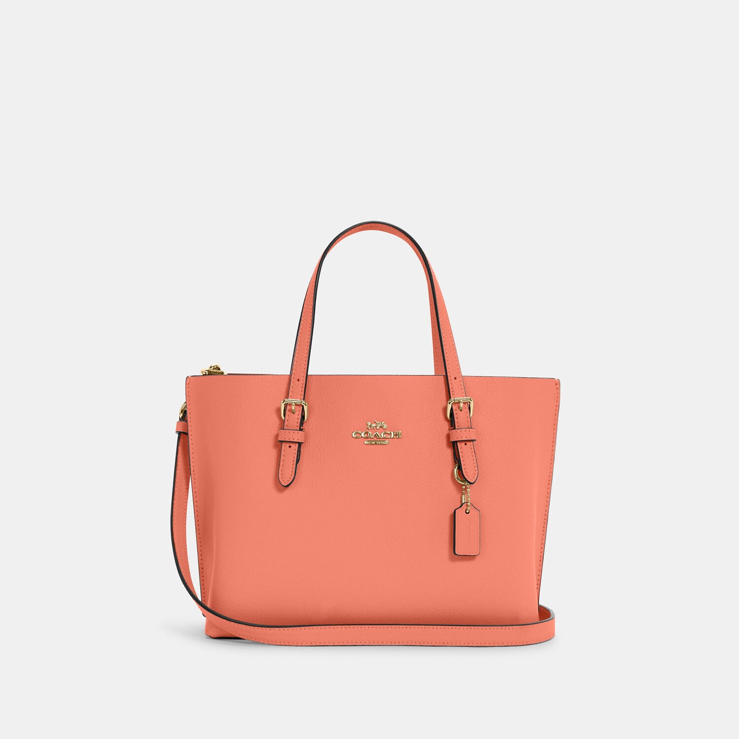 

Сумка-тоут Coach Outlet Mollie 25, цвет Gold/Light Coral