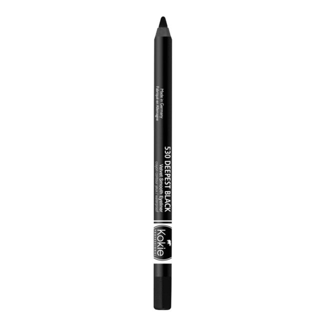 

Водостойкий карандаш для глаз Velvet Smooth Kokie, цвет deepest black, 1,2 гр