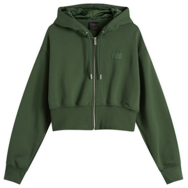

Укороченная толстовка с капюшоном Flight из флиса Air Jordan, Fir & Green