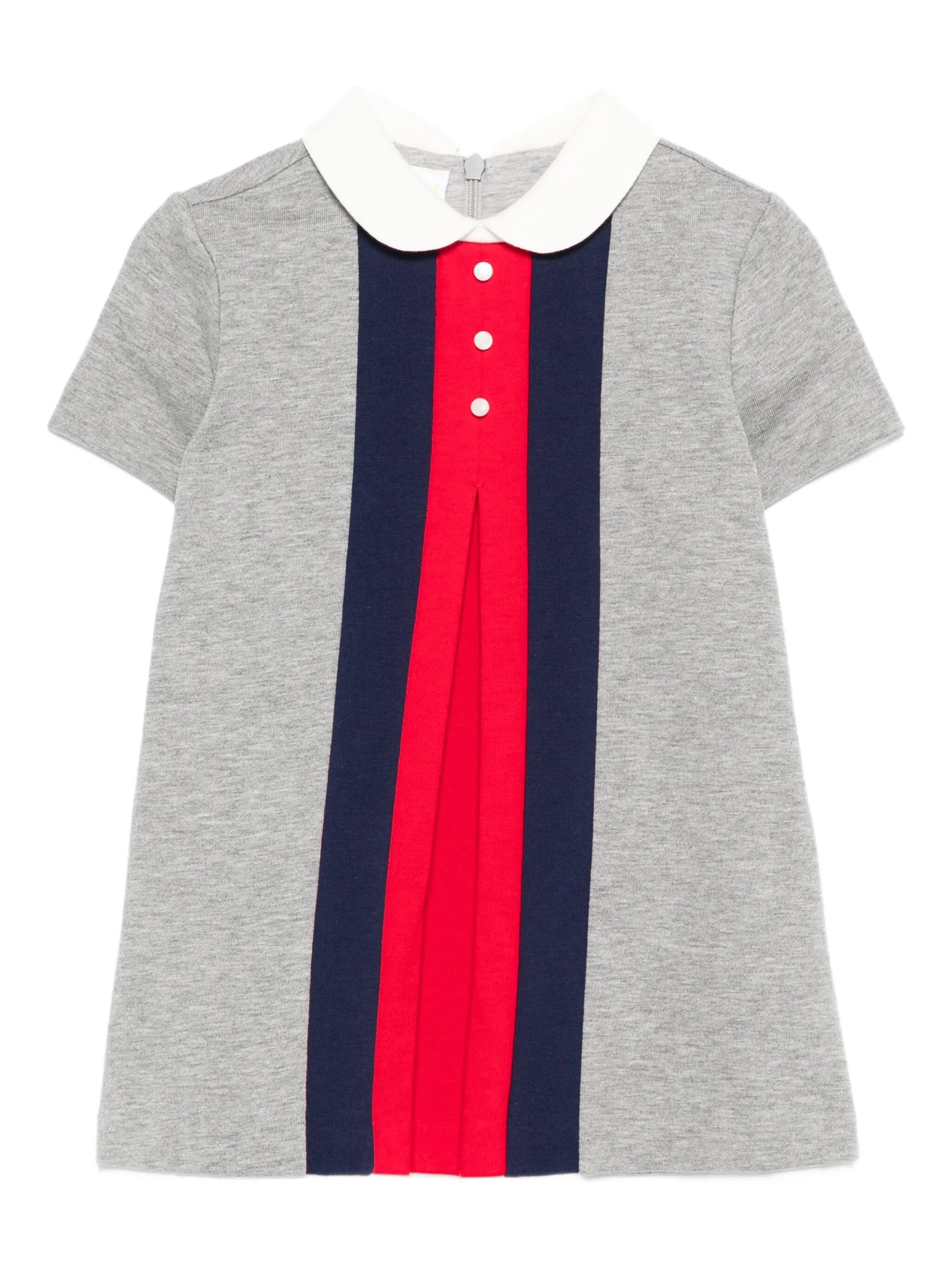 

Платье с воротником Питер Пэн Gucci Kids, серый