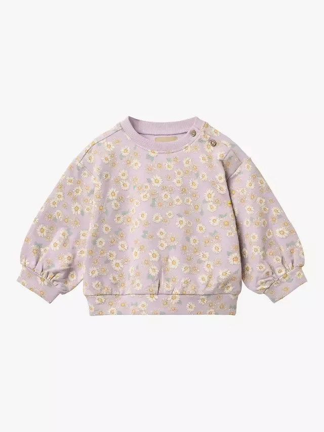 Толстовка Baby Lia с цветочным принтом, лавандового цвета WHEAT