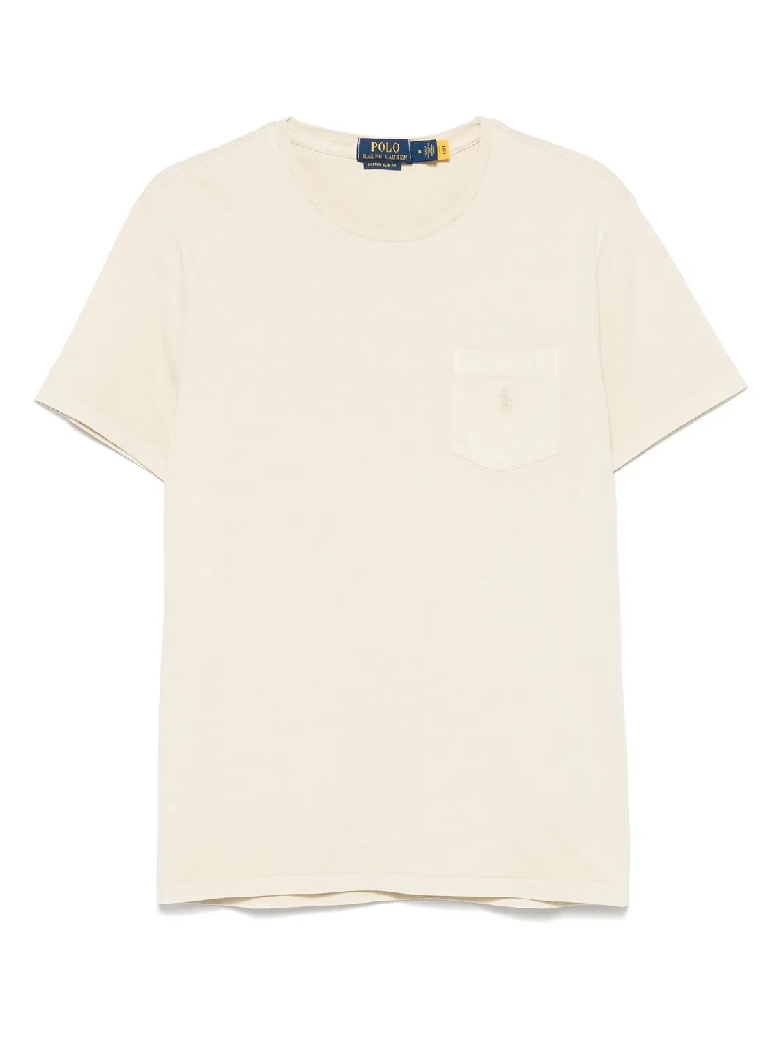 Футболка с вышивкой Поло Пони Polo Ralph Lauren, экрю