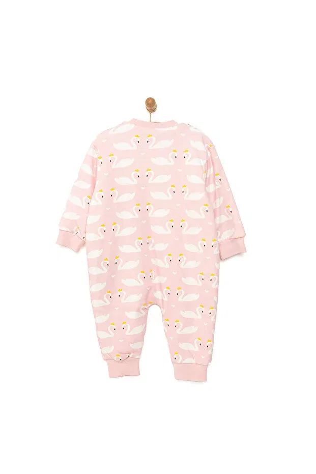 Детский комбинезон для сна для девочек хлопковый Hellobaby, Light Pink Ebebek Hello Baby — фото 2
