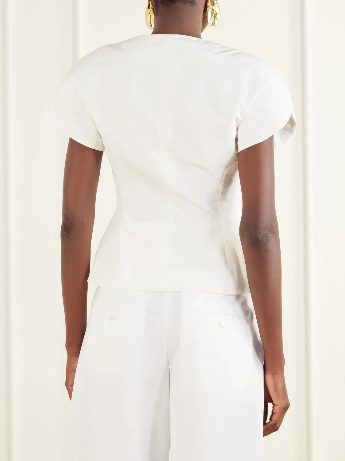 Блейзер La Veste Ovalo из файля Jacquemus, белый — фото 3