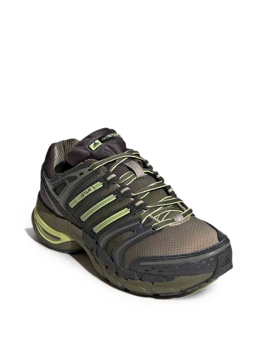 Низкие кроссовки Adistar Control 5 с сетчатыми вставками Adidas Kids, зеленый — фото 3