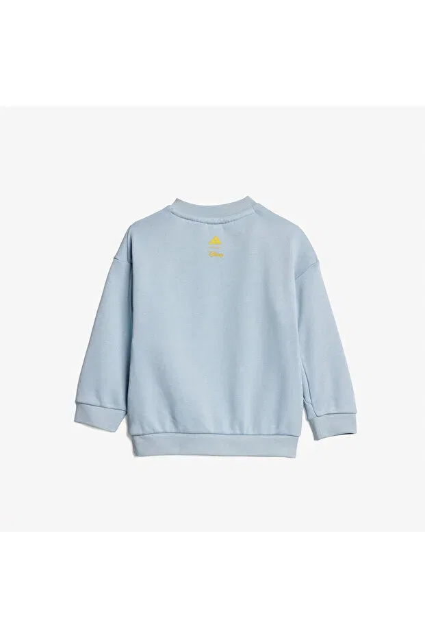 Детский спортивный комплект для девочек с принтом Mickey Mouse Adidas, Light Blue — фото 4