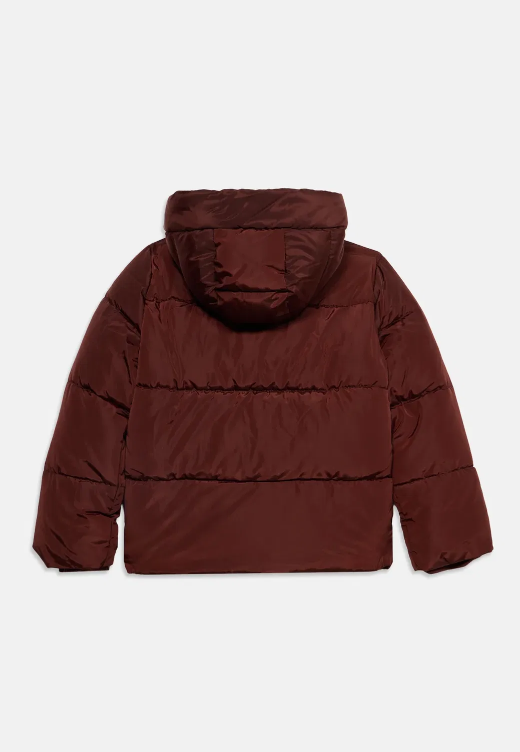 Детская зимняя куртка-пуховик с капюшоном на молнии Guess, Chocolate Bark — фото 2