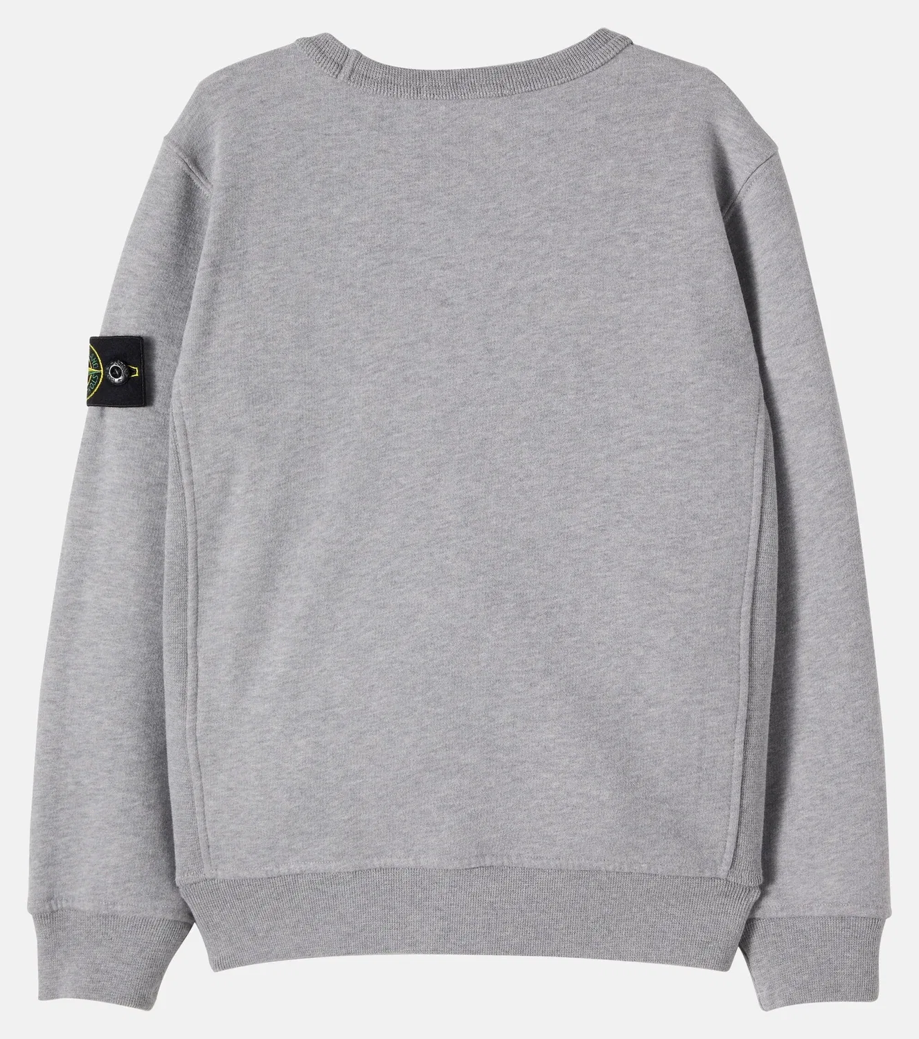 Свитшот из хлопкового трикотажа с компасом Stone Island Junior, серый — фото 3