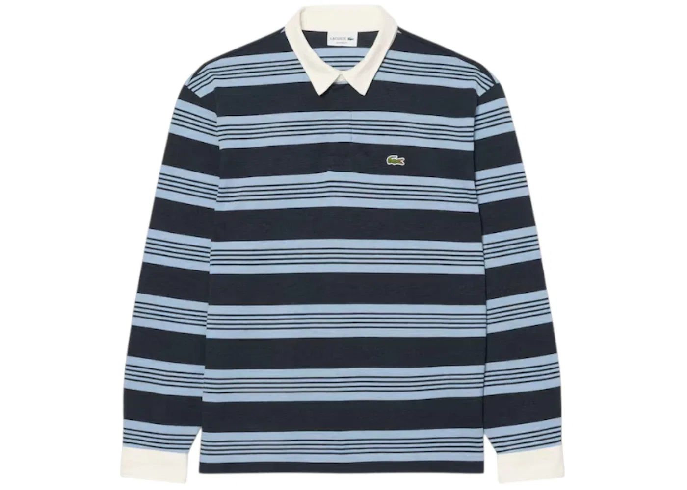 Мужское поло с принтом Marble Stripe Pique Lacoste, Zeb Aphylla Chine/Blackbird