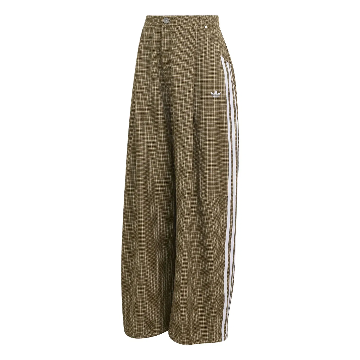 Женские спортивные штаны свободного кроя Adidas Originals, Strata Olive Green/Miracle Brown/Aurora Brown