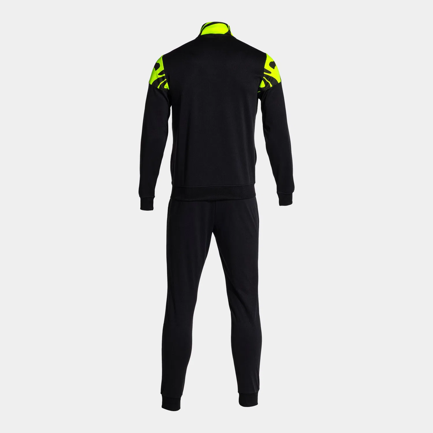 Детский спортивный костюм с принтом Joma Lion II, Черный Флуоресцентный Неоново-Желтый — фото 2