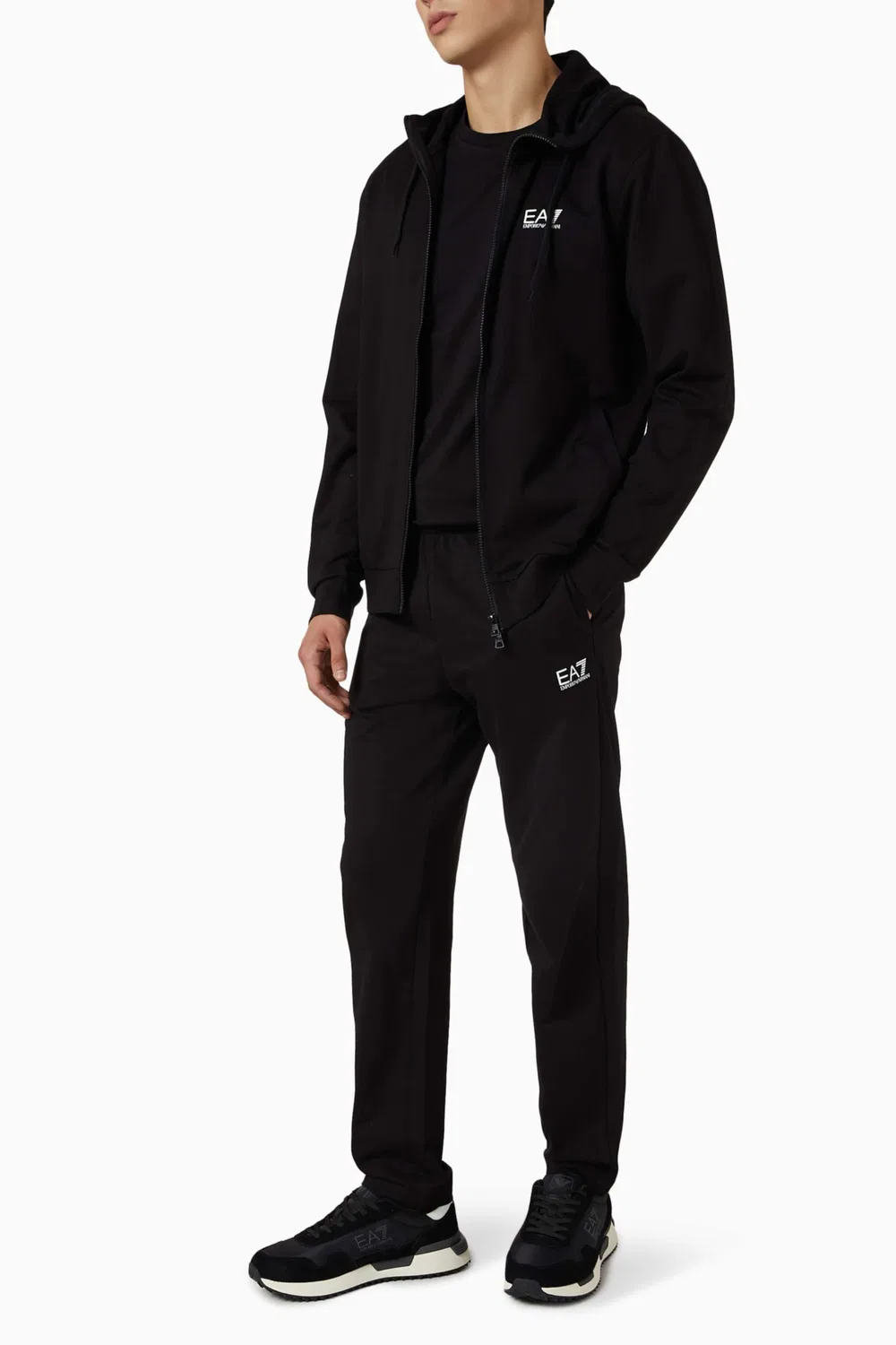 Штаны спортивные с логотипом EA7 Train, Emporio Armani, черный — фото 2