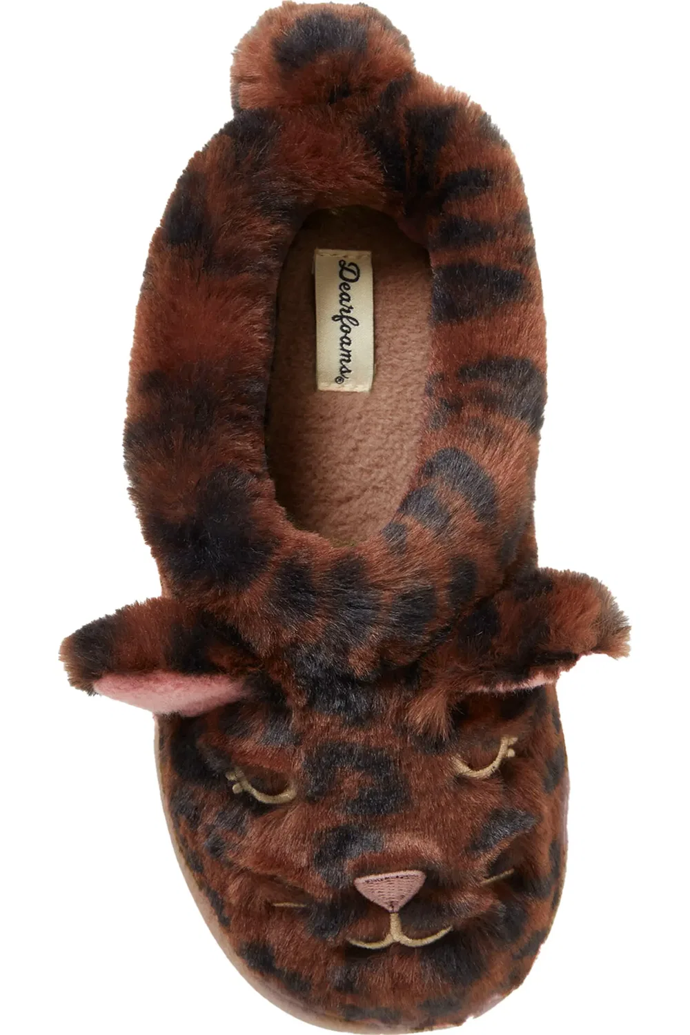 Детские тапочки-клоги с анималистичным дизайном Peyton Dearfoams, Leopard — фото 3