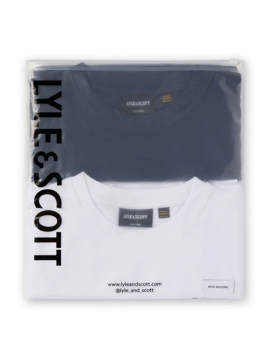 Футболка, мультипак Lyle & Scott, темно-синий и белый — фото 3
