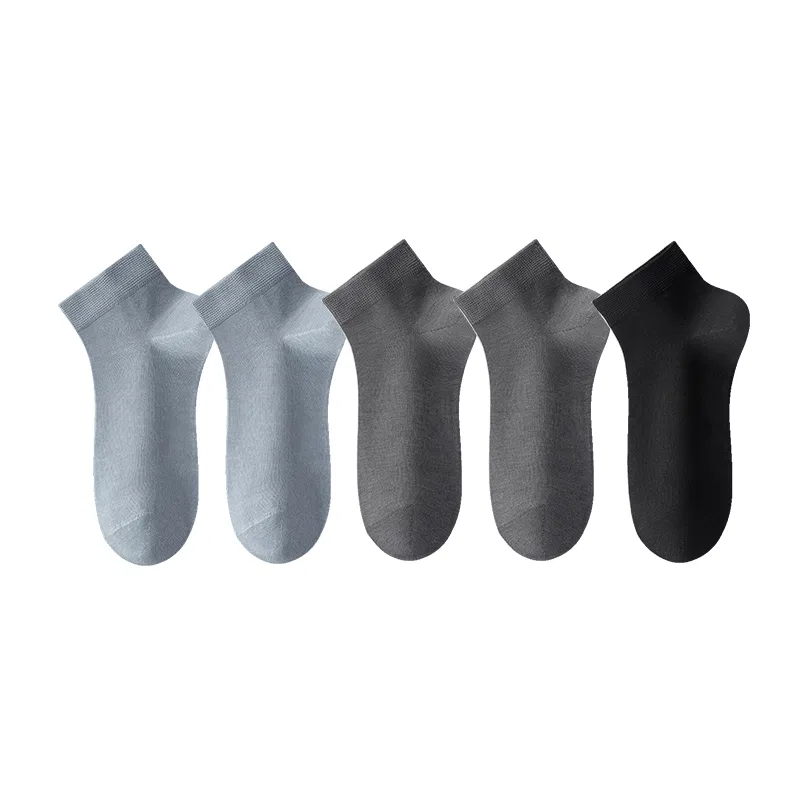 Детские носки-невидимки 5 пар MADALLO, Gray Blue 2+Dark Gray 2+Black