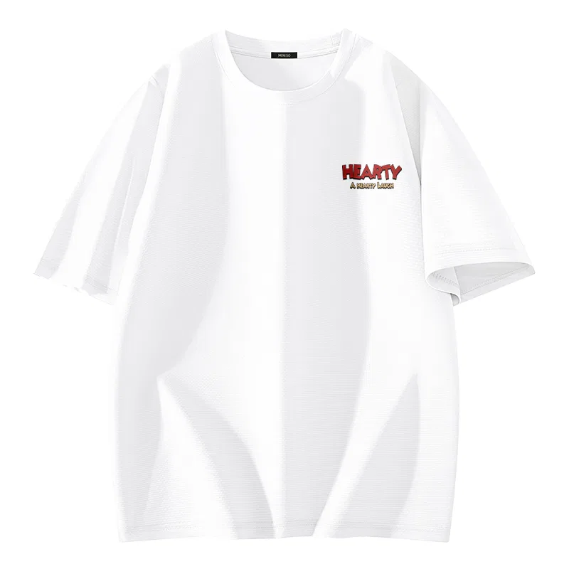 Детская футболка с круглым вырезом B Hearty Chest Logo MINISO, Dark Gray — фото 3