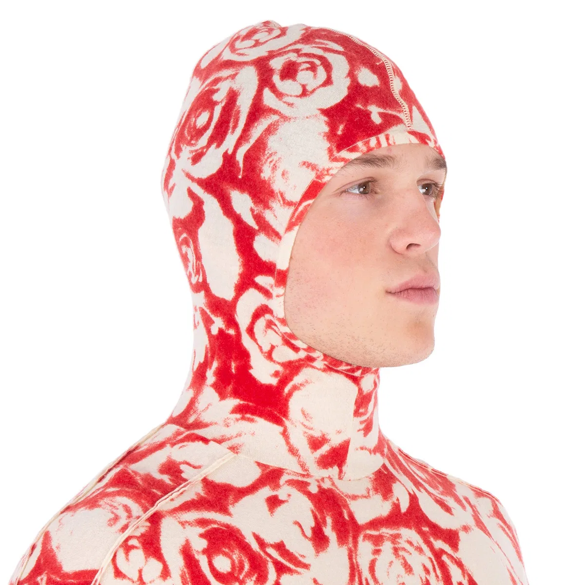 Худи из шерсти с принтом Rose Wool Hoodie Burberry, Pillar Ip Pattern — фото 3