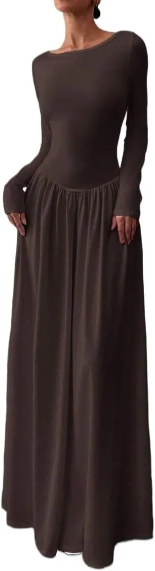 Женское платье миди с запа́хом Attitude, Brown