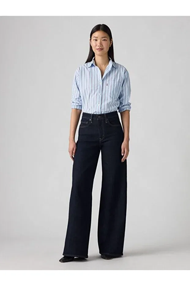 Женские джинсы с принтом Levi'S, Dark Indigo - Flat Finish — фото 3