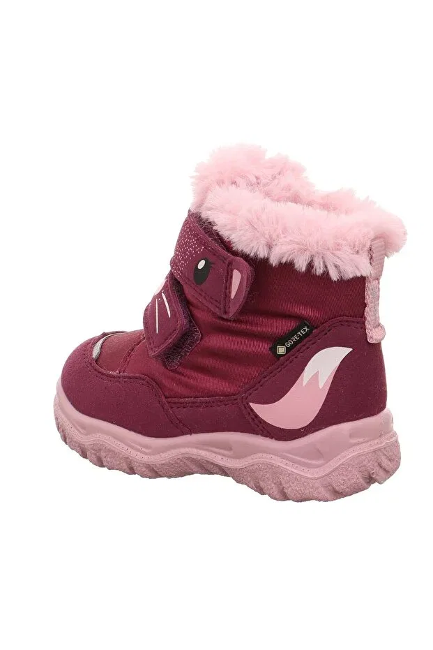 Детские ботинки для девочек с липучкой Superfit, Red/Pink — фото 4