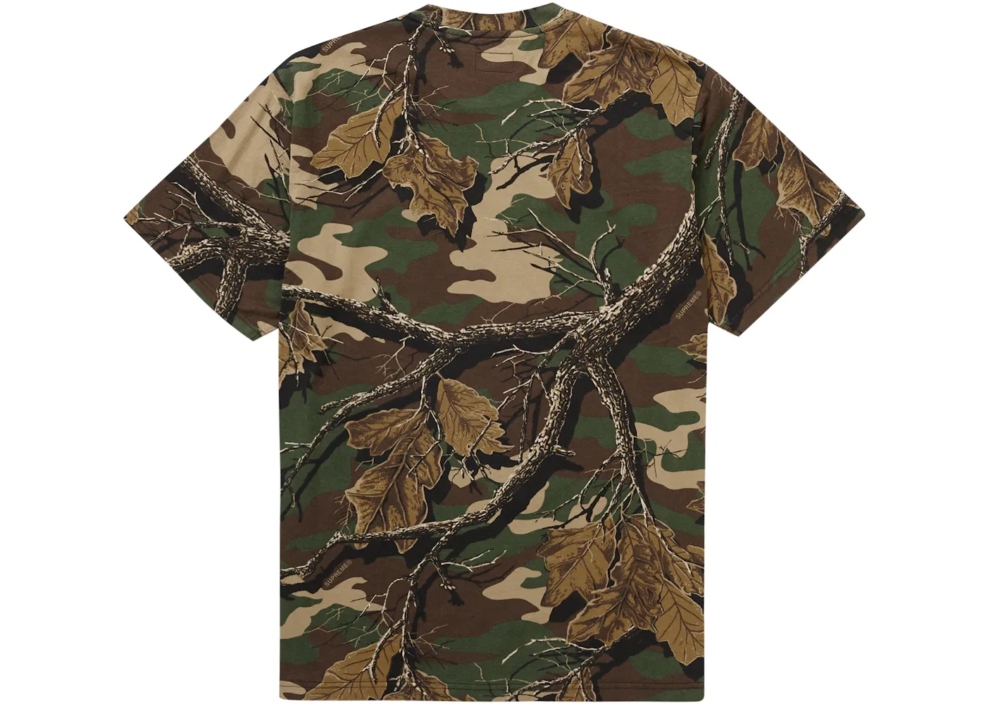 Мужская футболка с принтом Supreme Tee (FW22), Branch Woodland Camo — фото 2