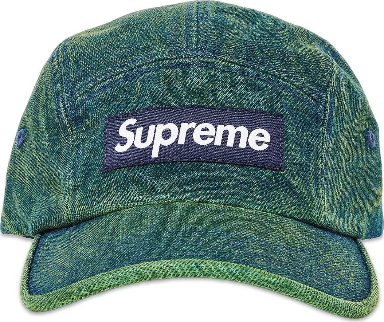 

Кепка Supreme Denim Camp, выцветший зеленый