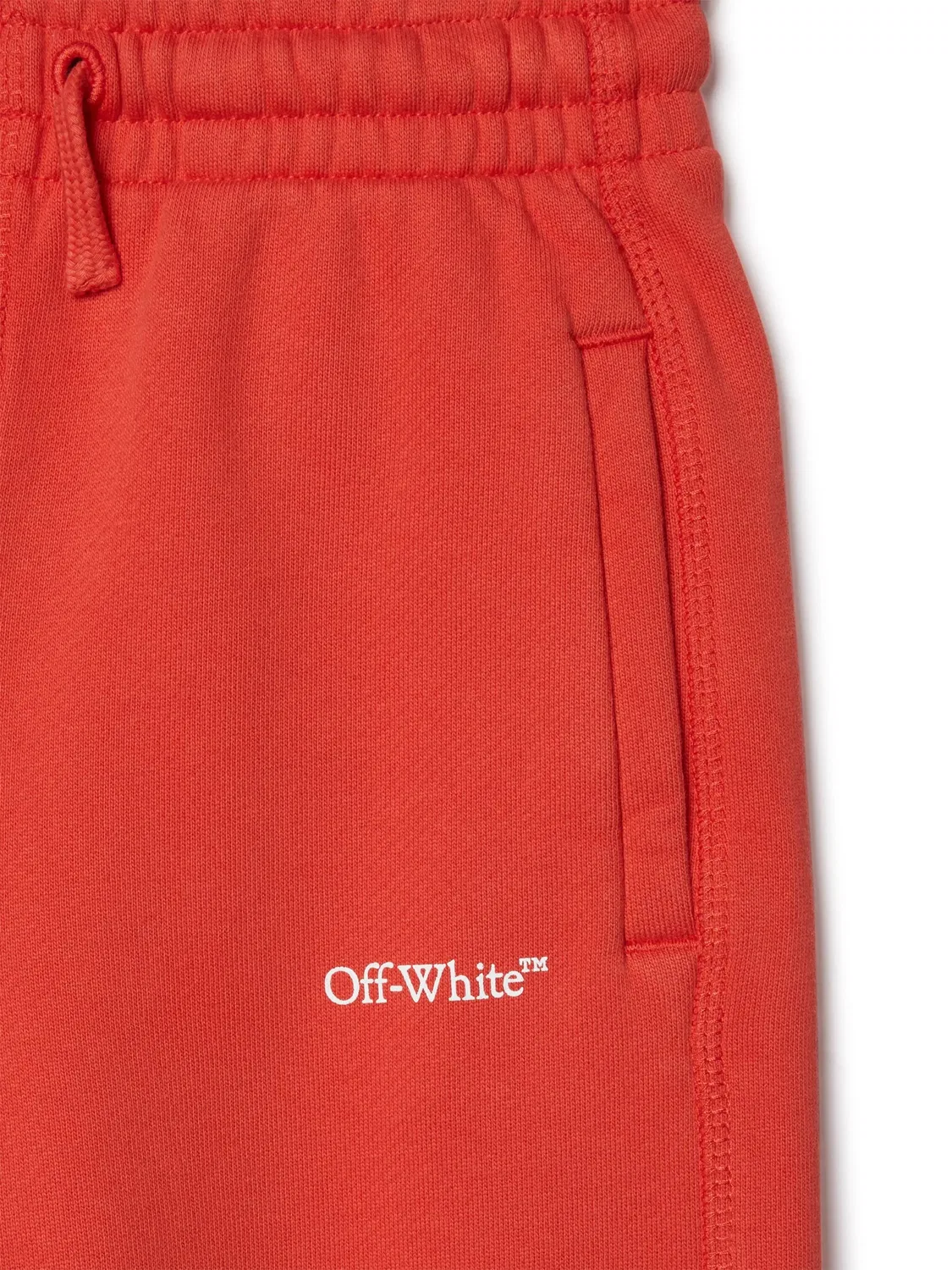 Треки из хлопка Bookish Diag OFF-WHITE, красный — фото 2