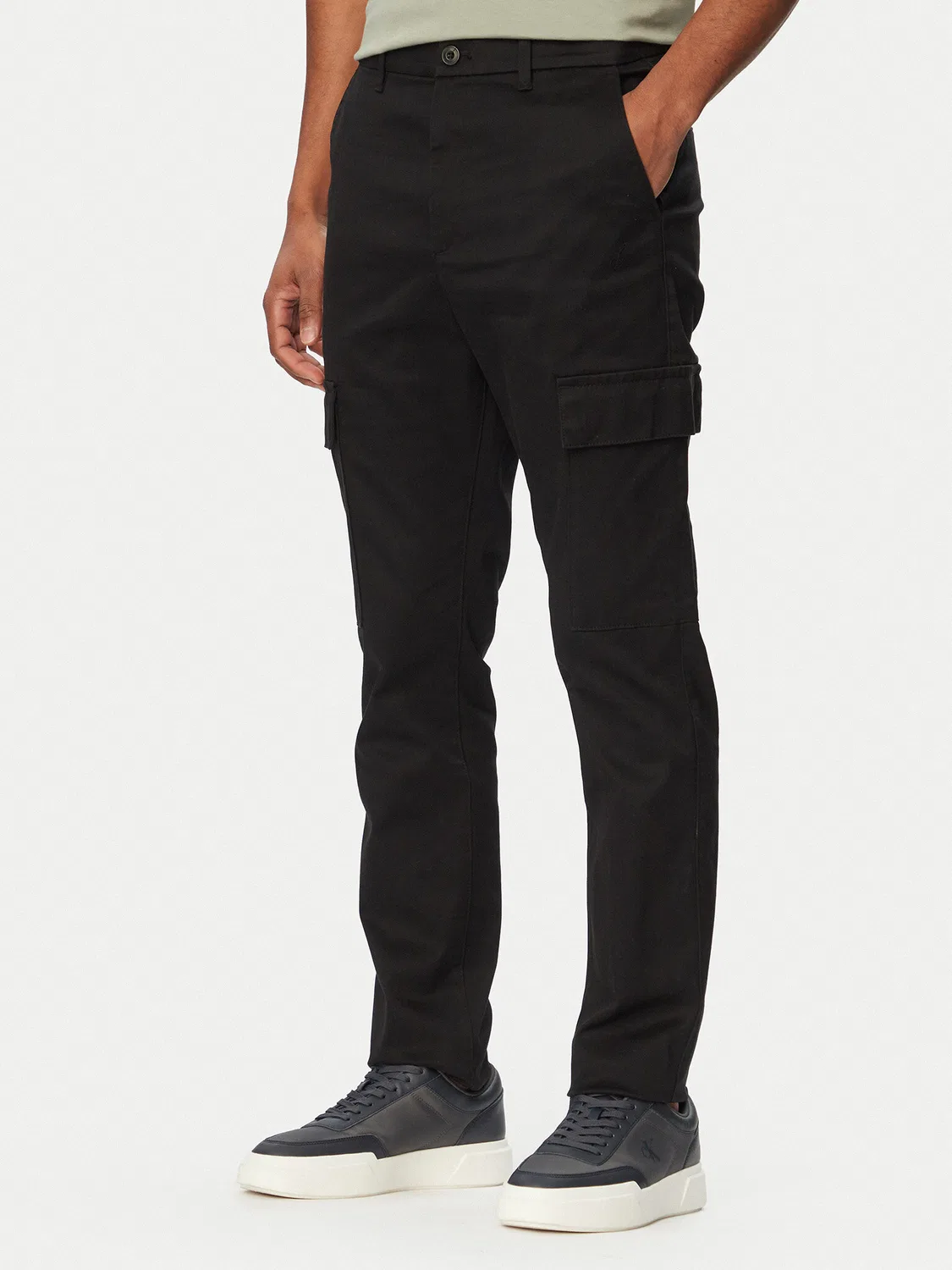 Мужские брюки стандартного кроя Refined Calvin Klein, черный
