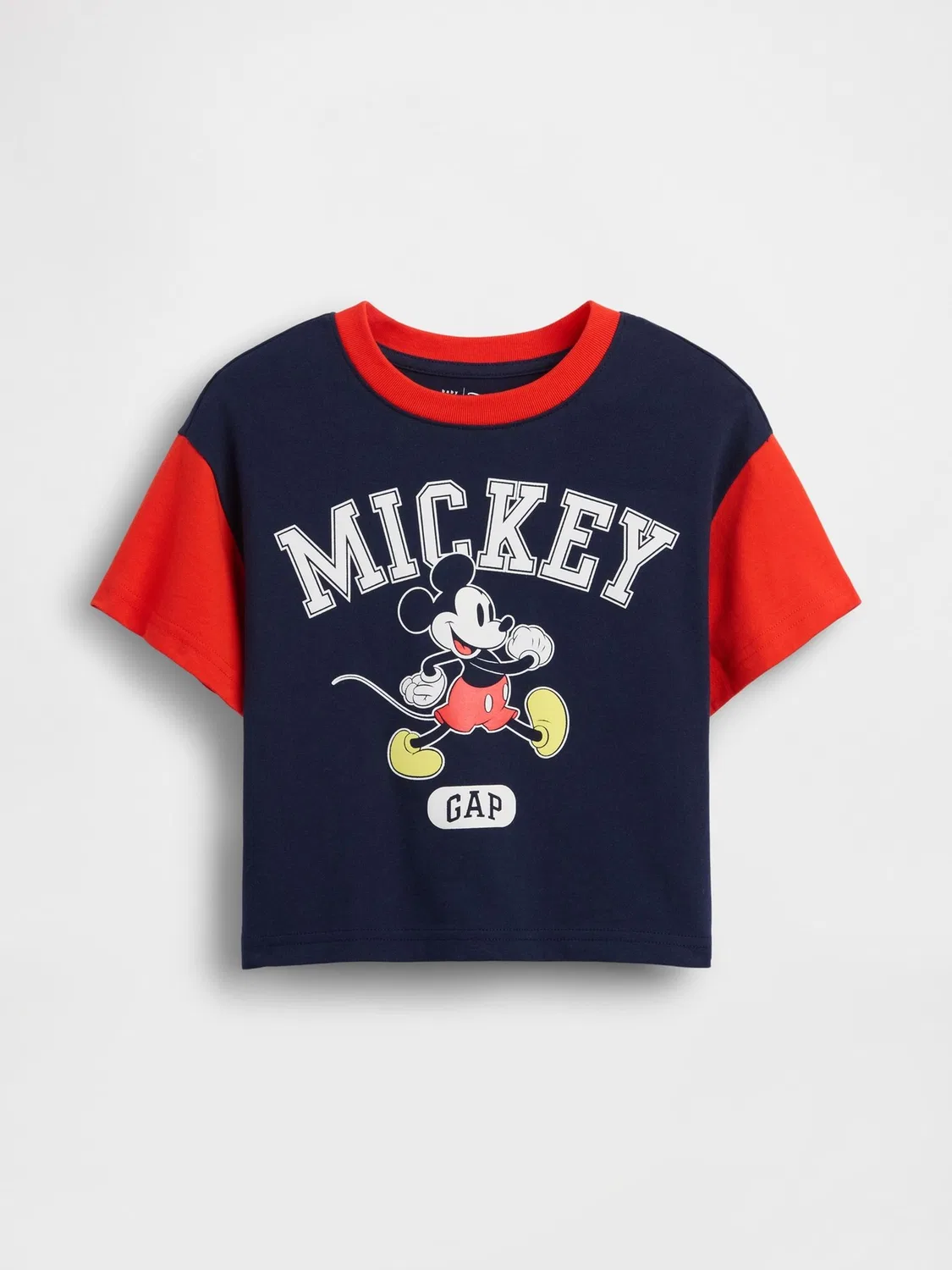 Футболка с коротким рукавом, Disney Mickey Mouse Gap, красный/синий