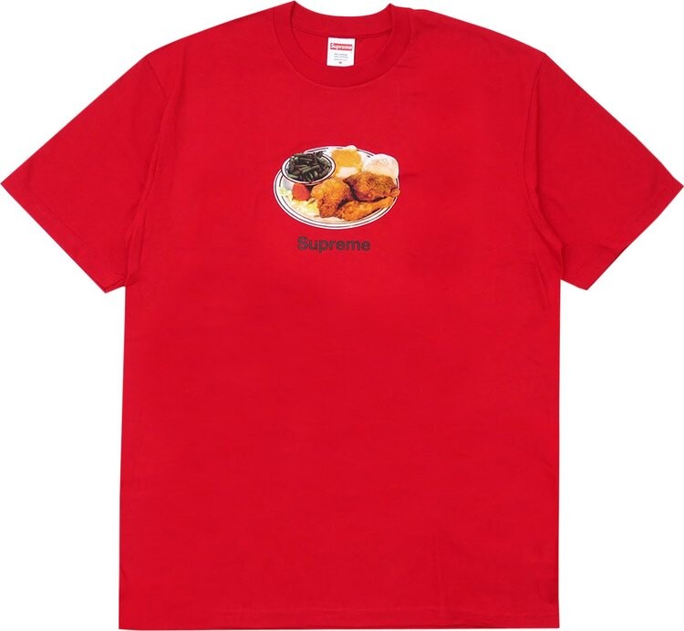 

Футболка Supreme Chicken Dinner Tee 'Red', красный