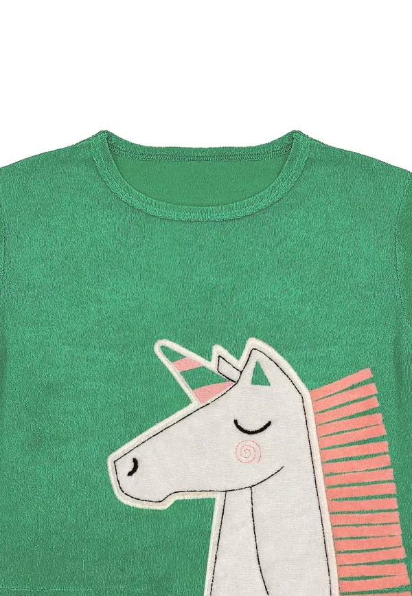 Комплект одежды из двух частей unicorn xt - спортивные штаны Denokids, зеленый — фото 4