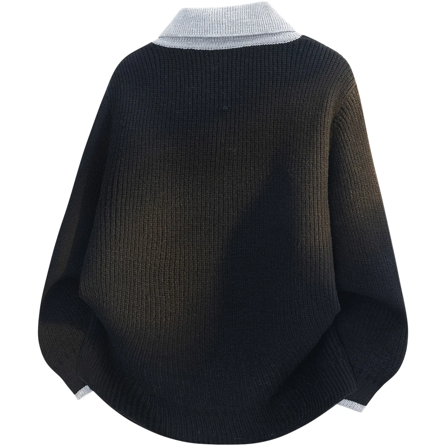 Детский свитер с лацканами Jeep Knitwear Unisex Lapel Moderate, Carbon Black — фото 3