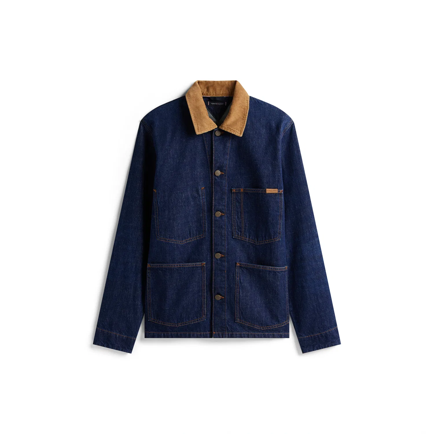 Мужская джинсовая куртка с вельветовым воротником Chore Jacket Tommy Hilfiger, Indigo — фото 4