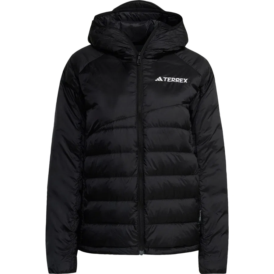 Женский утепленный пуховый горнолыжный куртка с капюшоном Terrex Xperior ClimaWarm+ Down Hooded Jacket adidas, Фиолетовый — фото 3