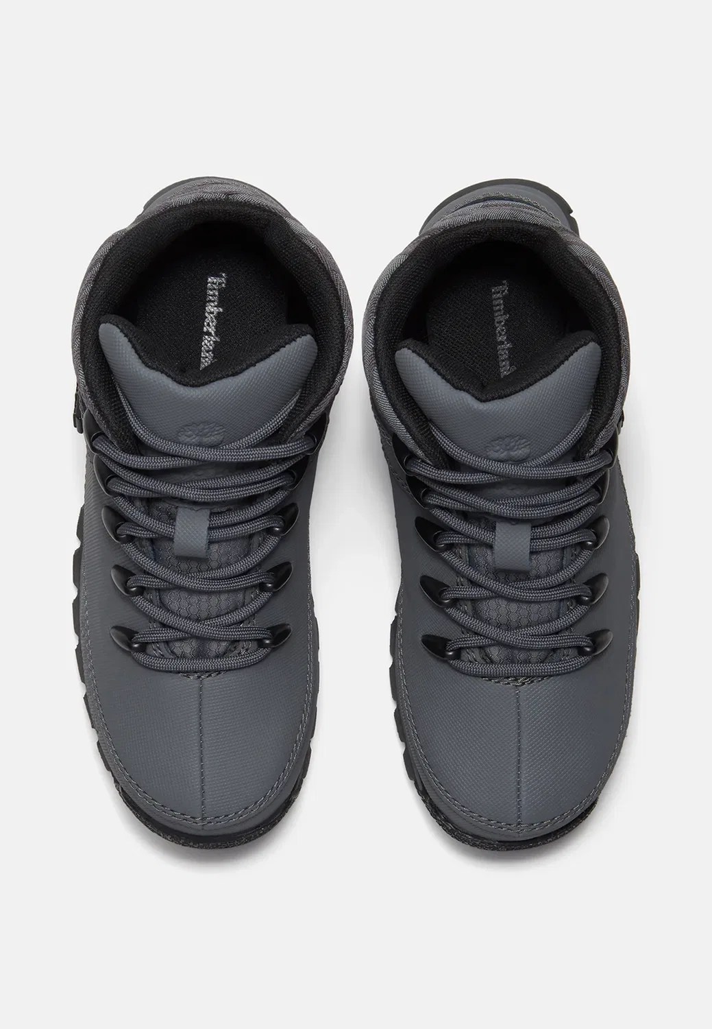 Ботинки средней высоты на шнуровке. - Ботильоны на шнуровке Timberland, Light Grey — фото 3