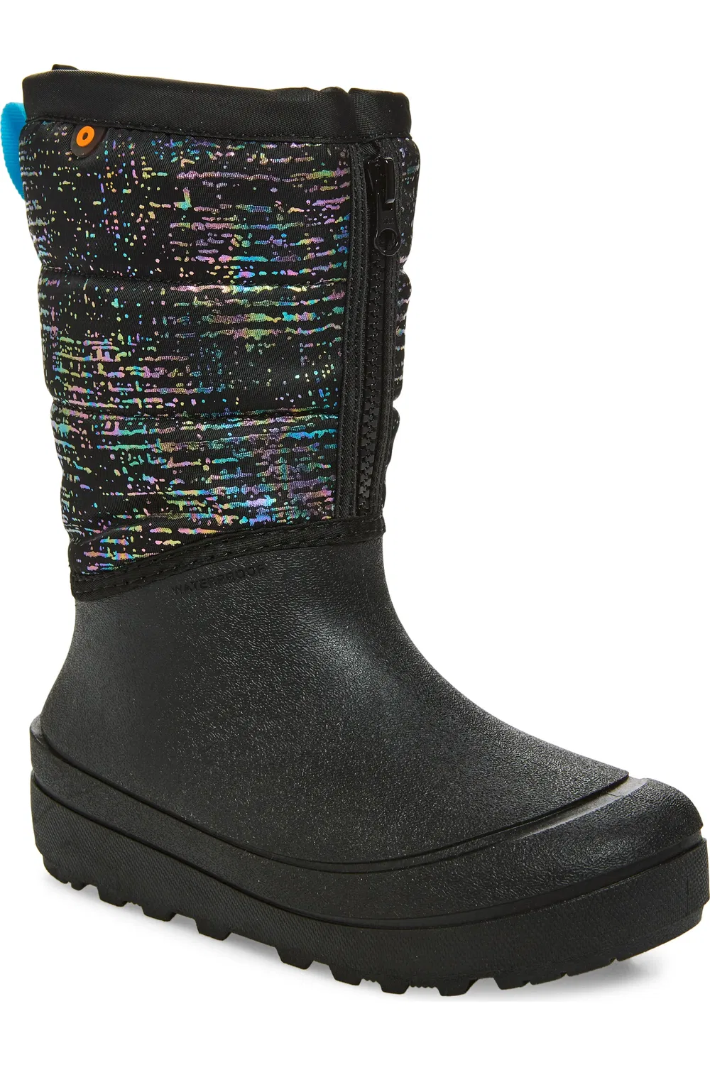 Детские ботинки водонепроницаемые с мехом Snow Shell Bogs, Black Multi/Black