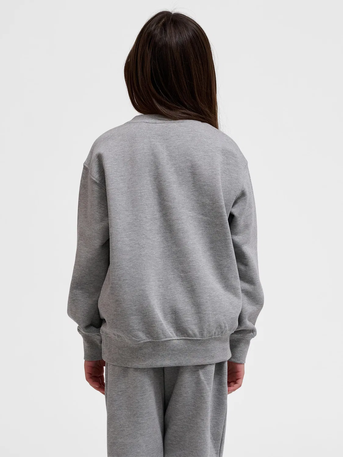 Детский свитшот из био-хлопка Hmlclean Hummel, Grau / Asphaltgrau — фото 4